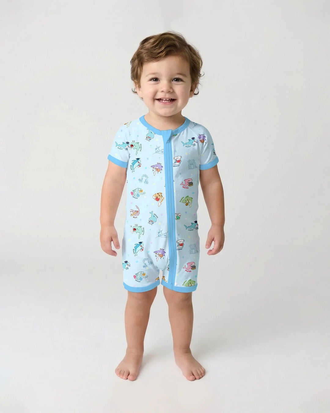 Shark School Bamboo Shorty Zippy
