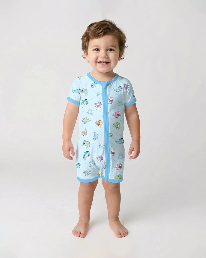 Shark School Bamboo Shorty Zippy