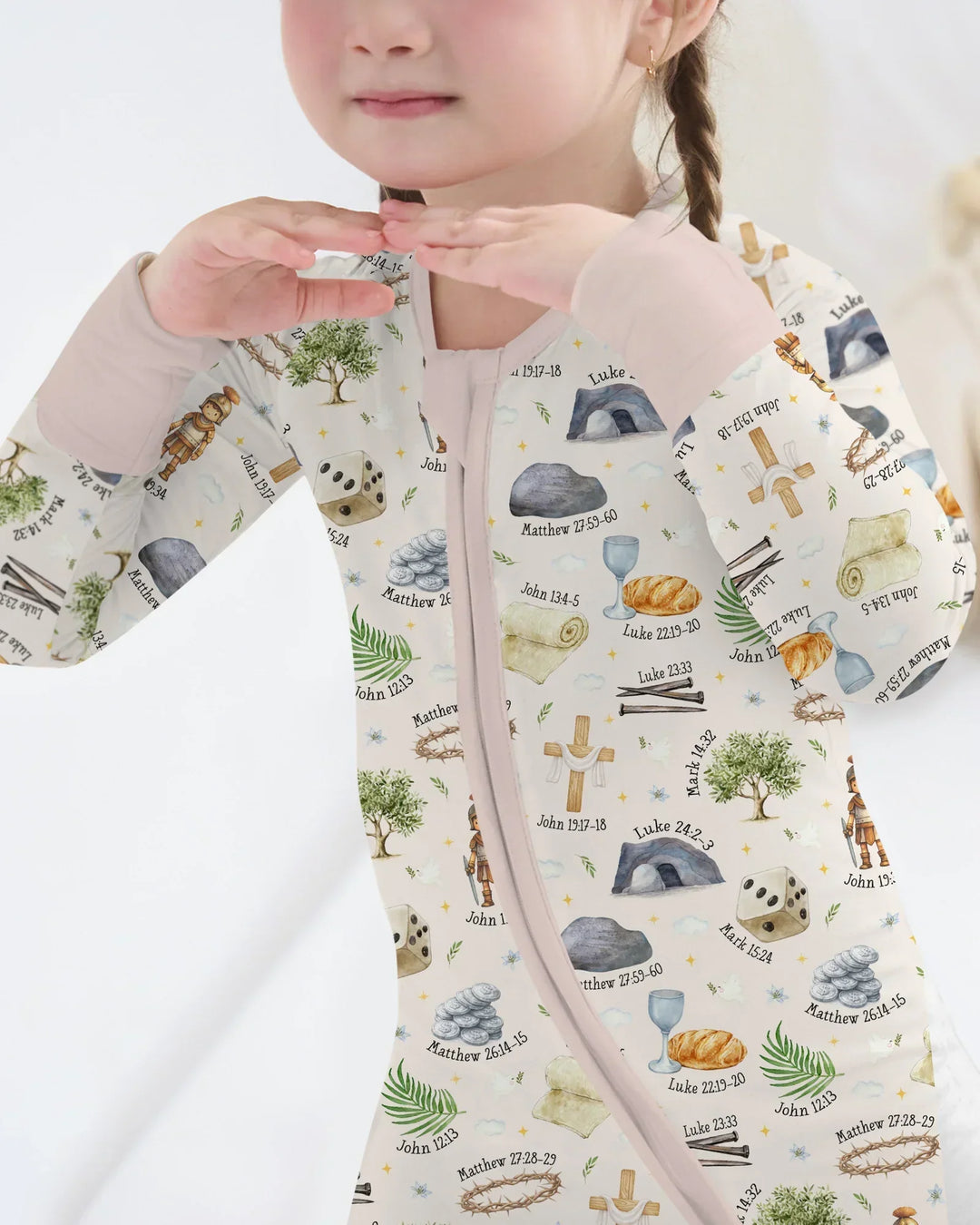 He Is Risen Family Matching Bamboo Convertible Zippy