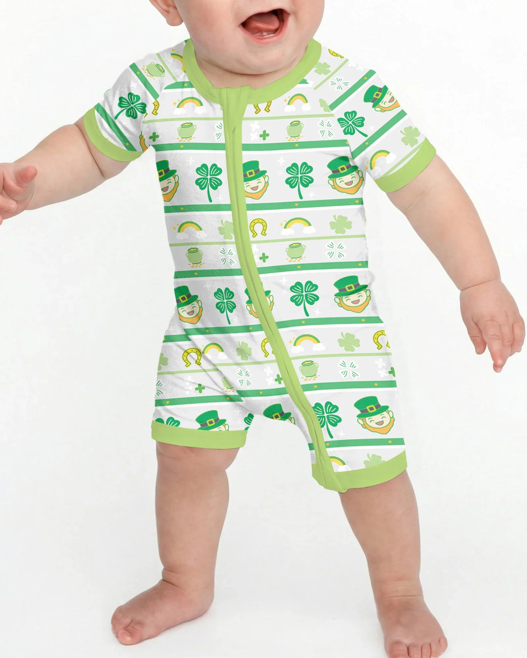 Happy Saint Patrick's Day Bamboo Shorty Zippy