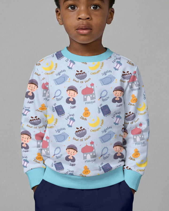 Happy Ramadhan Bamboo Crewneck Sweatshirt