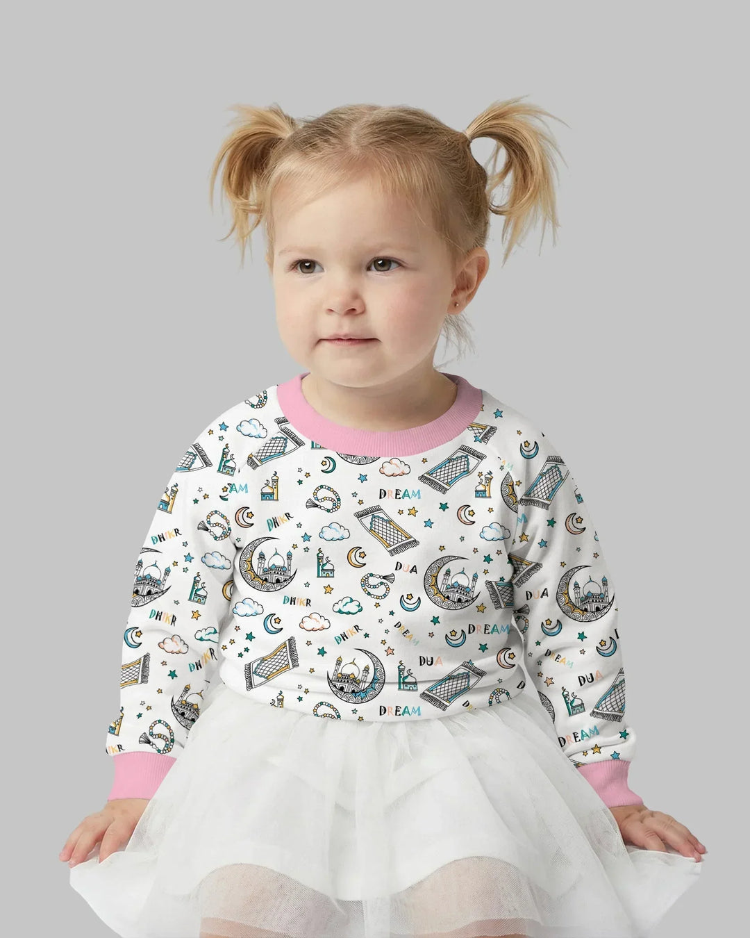 Dua, Dhikr, Dream Matching Family Bamboo Crewneck Sweatshirt