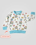 Custom Name Celebration Hundred Days Bamboo Crewneck Sweatshirt