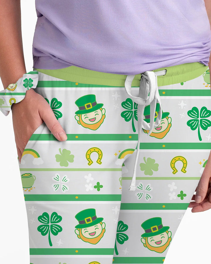 Happy Saint Patrick's Day Custom Bamboo Women Pajama Set