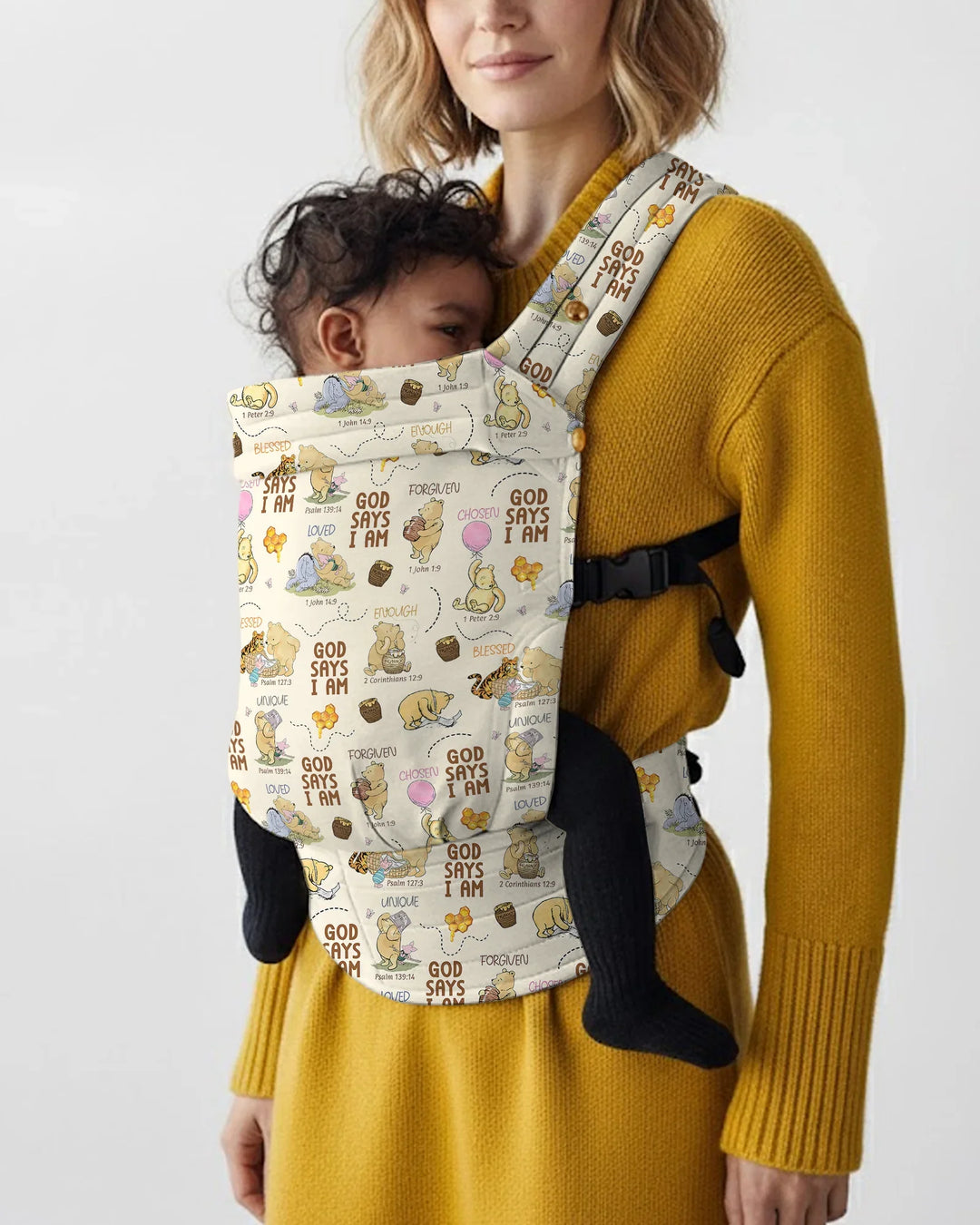 God Says I Am Bear & Honey Baby Carrier