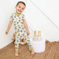 Dino Dreamland Bamboo Two Piece Short Sleeve Pajama Set