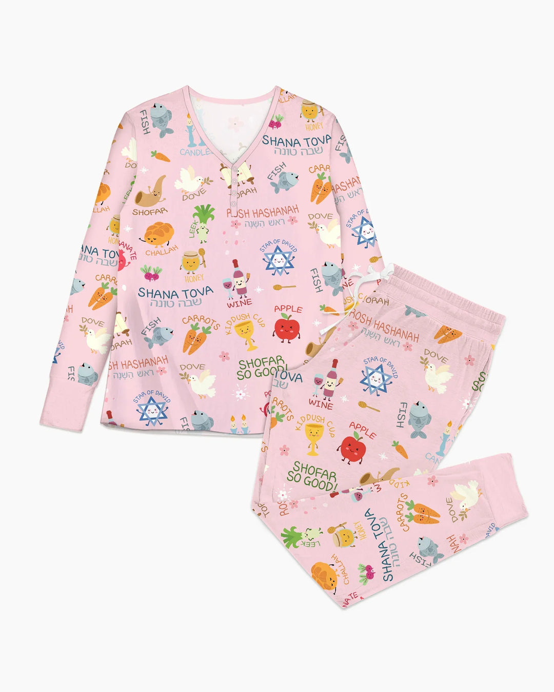 Family Rosh Hashanah Matching Bamboo Women Pajama Set