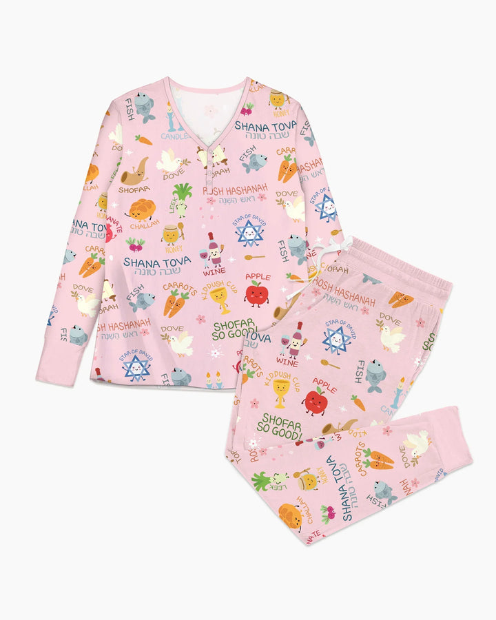 Family Rosh Hashanah Matching Bamboo Women Pajama Set