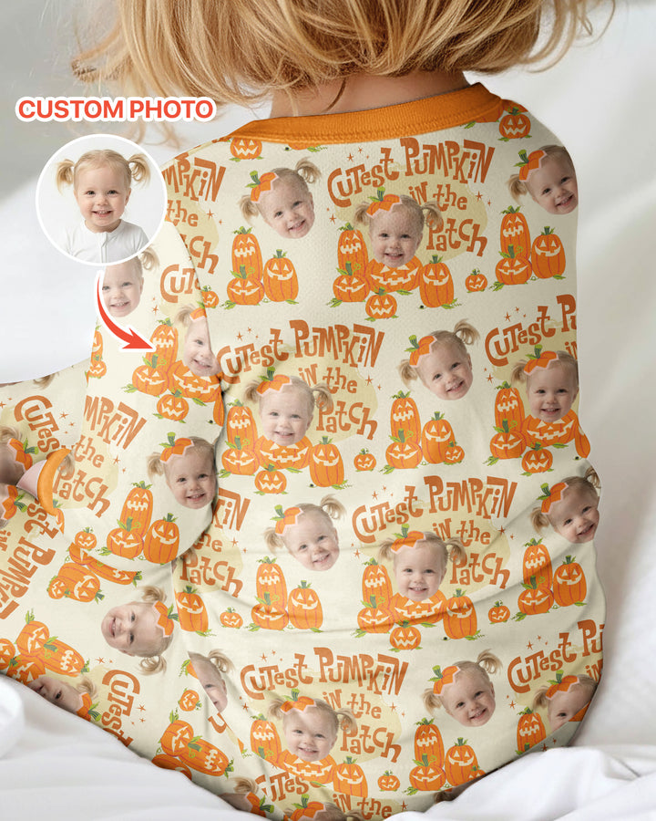 Custom Photo Cutest Pumpkin in the Patch Bamboo Convertible Zippy