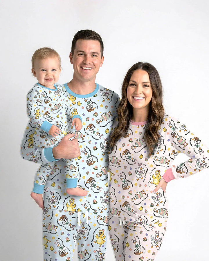 Easter Goose Family Matching Bamboo Convertible Zippy