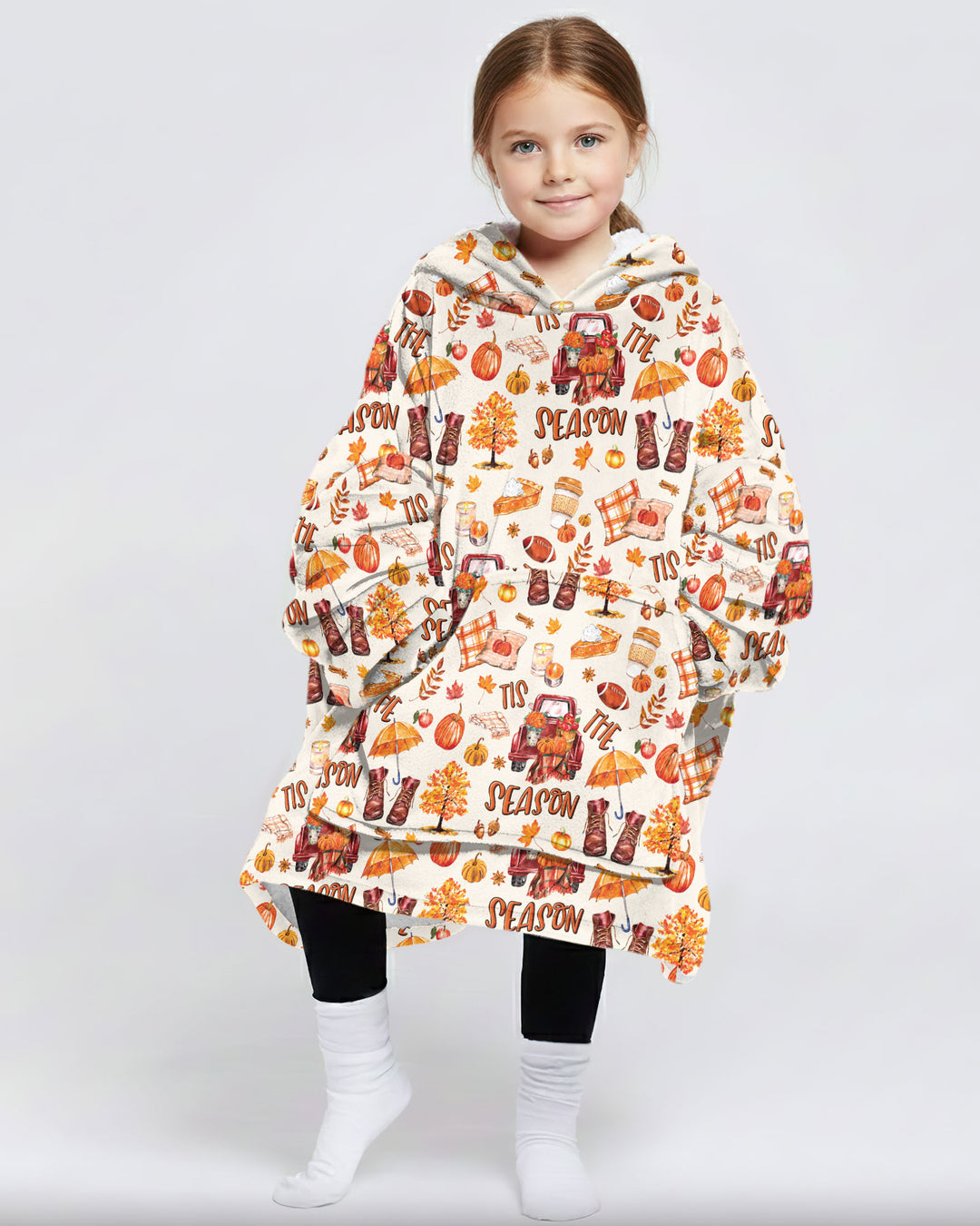 Fall Tis the Season Bamboo Blanket Hoodie