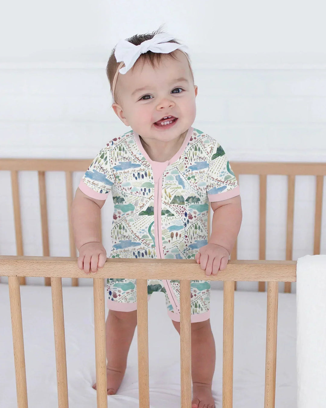 Whimsical Psalms 23 Map Bamboo Shorty Zippy