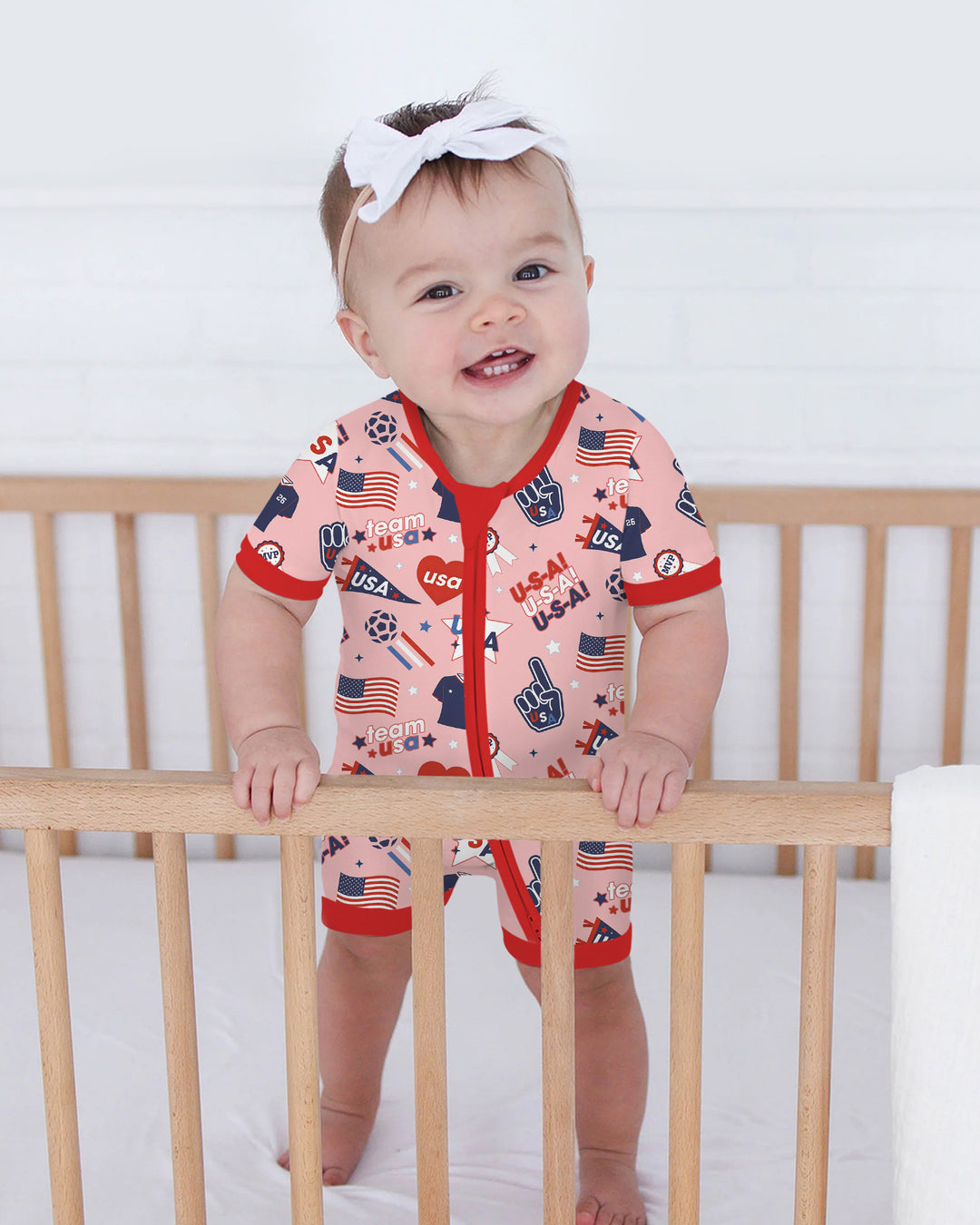 Soccer Party Team USA Bamboo Shorty Zippy