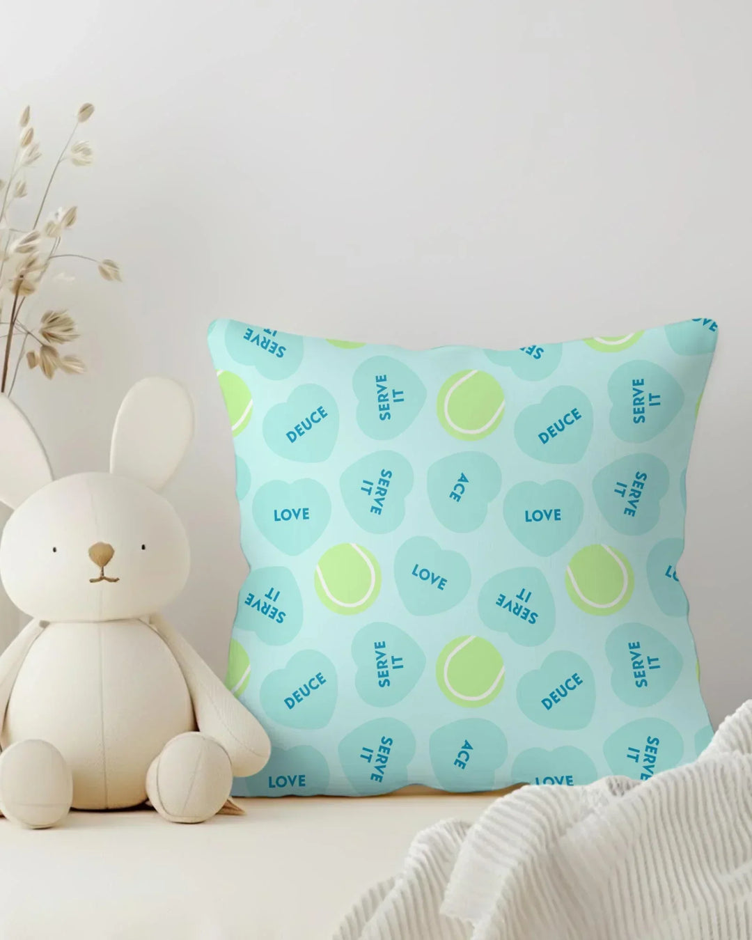 Tennis with Love Bamboo Pillow Case