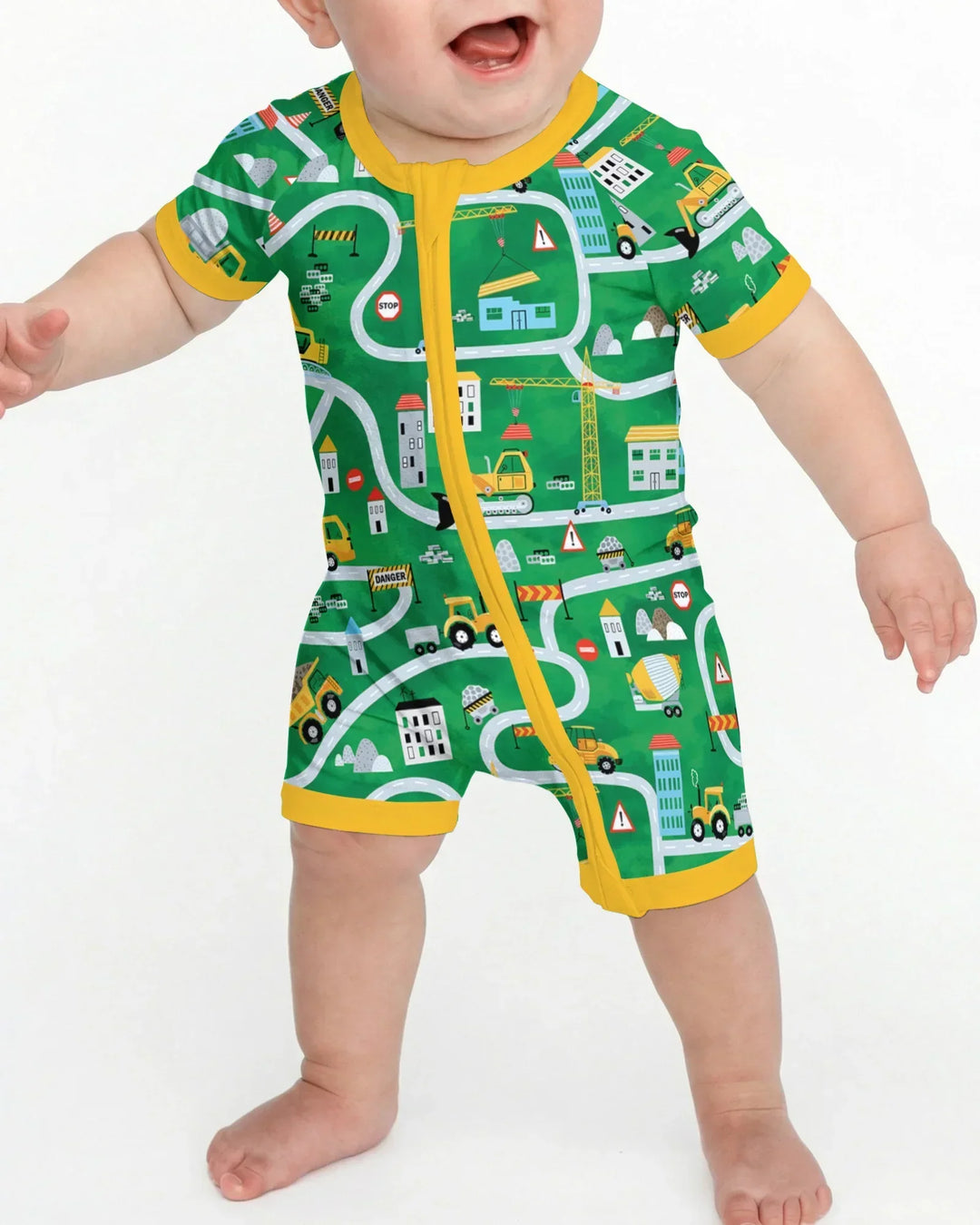 Little Builder Construction Zone Bamboo Shorty Zippy