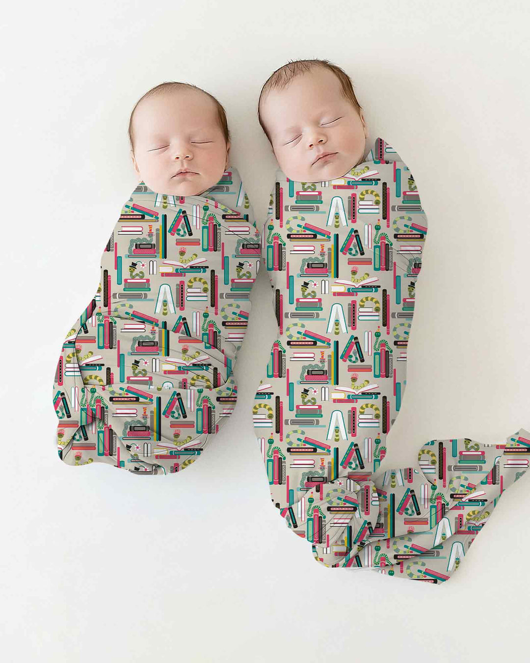 Bookworm Adventures swaddle blanket