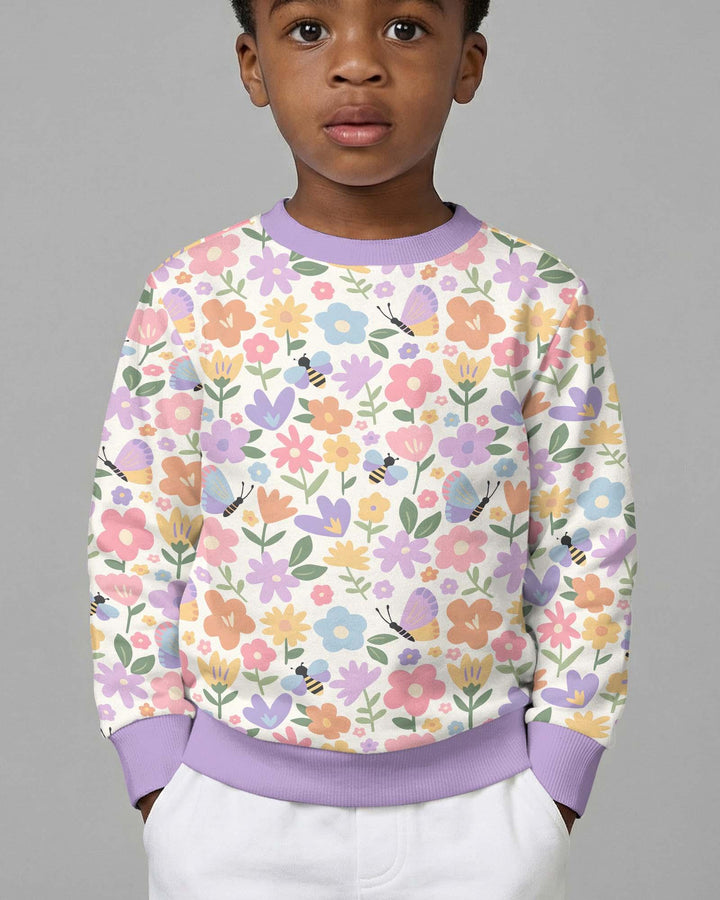 Flower Gardens Bamboo Crewneck Sweatshirt