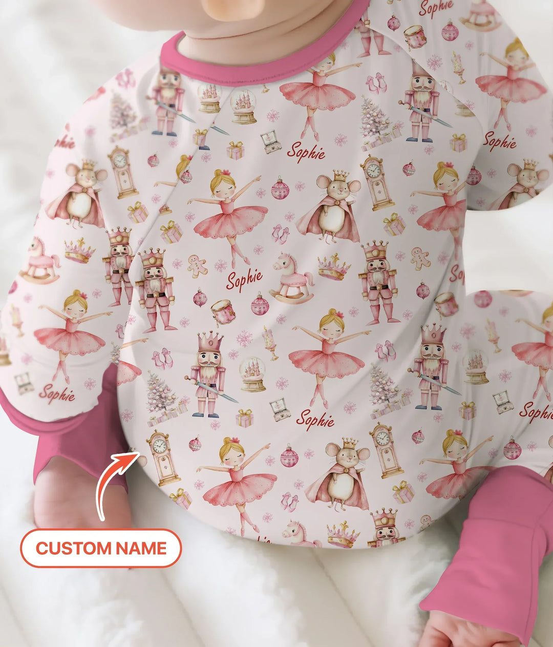 Custom Character "Ballerina Nutcracker Fairytale" Bamboo Convertible Zippy