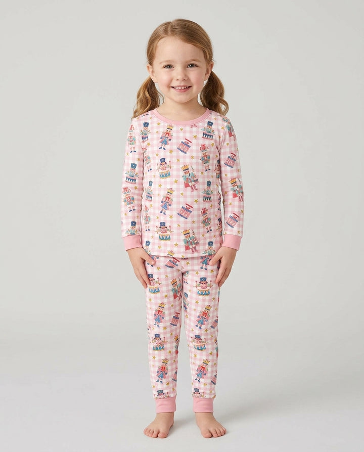 Whimsical Nutcracker Bamboo Two Piece Long Sleeve Pajama Set
