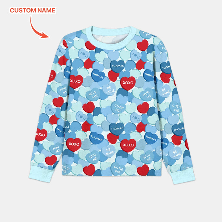 Valentine Candy Crush Family Matching Bamboo Men's Pajama Set