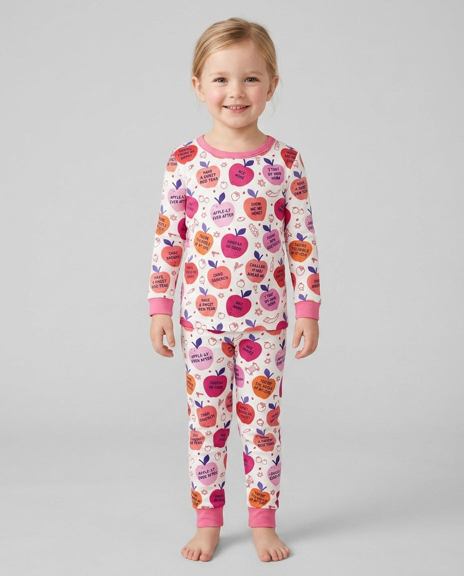 Rosh Hashanah Funny Jewish Puns Bamboo Two Piece Long Sleeve Pajama Set