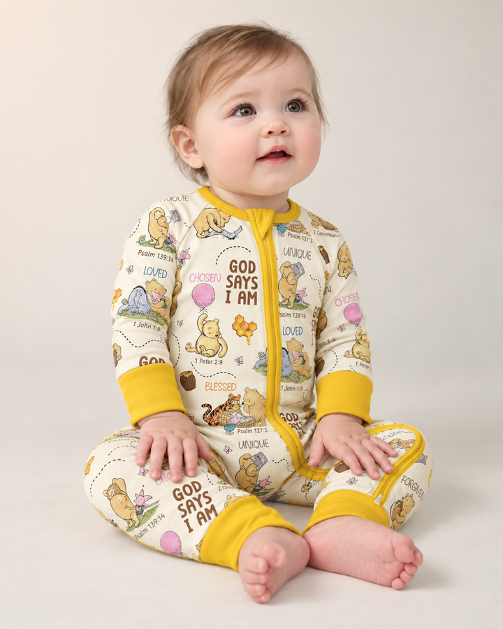 God Says I Am – Little Blessings Bamboo Convertible Zippy