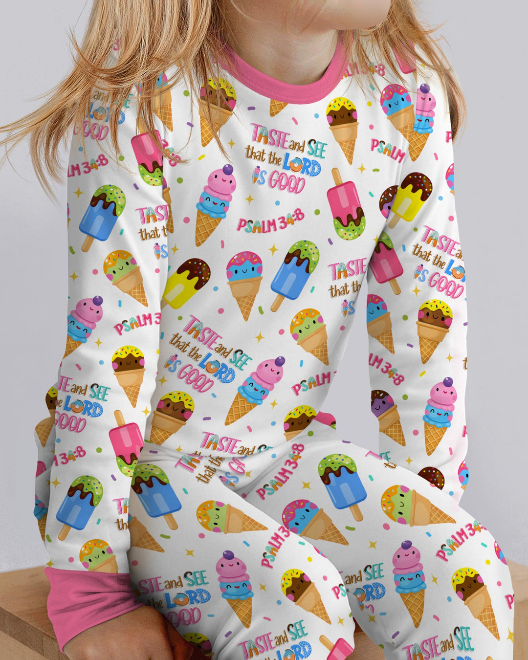 Template Bamboo Two Piece Long Sleeve Pyjamas Set