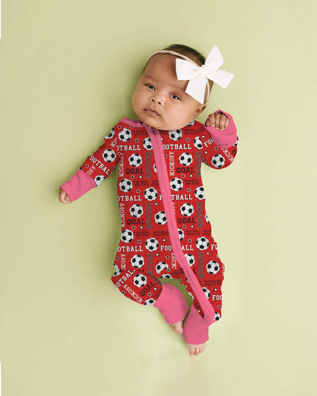 Red Soccer Ball Bamboo Convertible Zippy