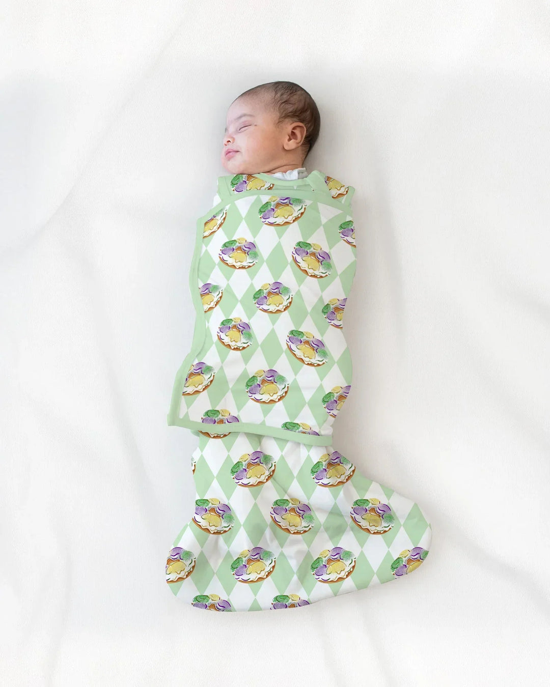 Mardi Gras Donut Bamboo Sleep Bag Swaddler