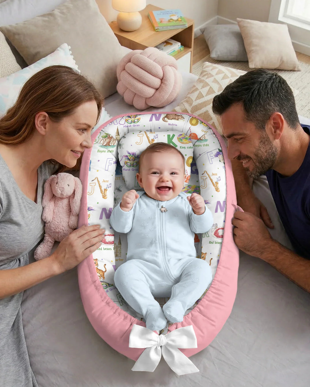 Alphabet of Lousiana Bamboo Baby Nest Bed