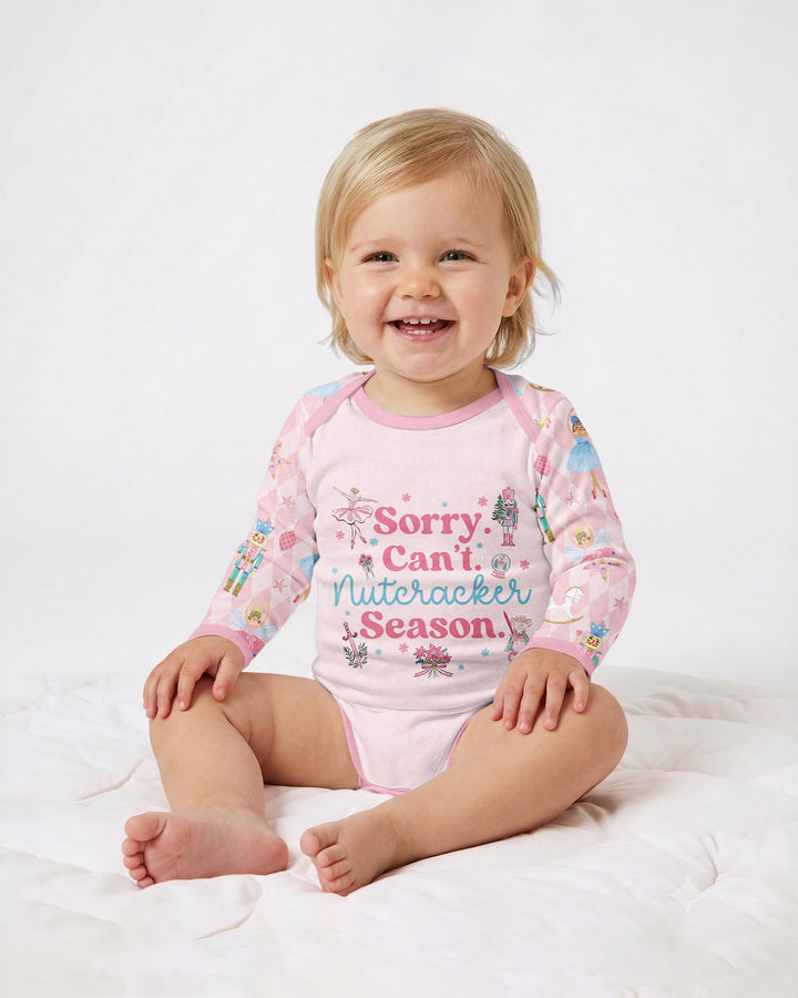 Sorry Can't Nutcracker Season Ballet Christmas Bamboo Bodysuit