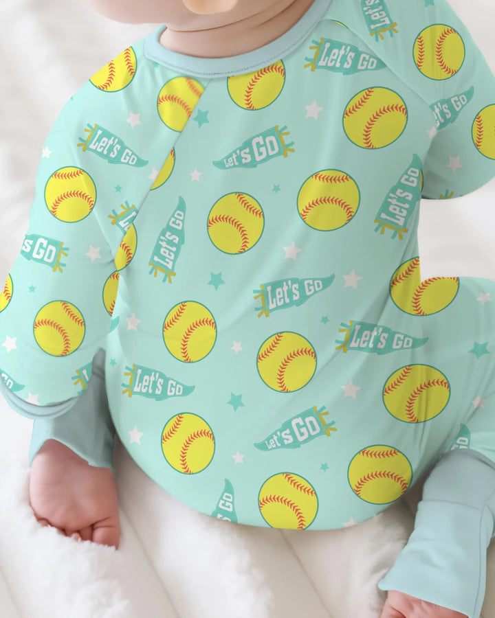 Softball Lovers Bamboo Convertible Zippy