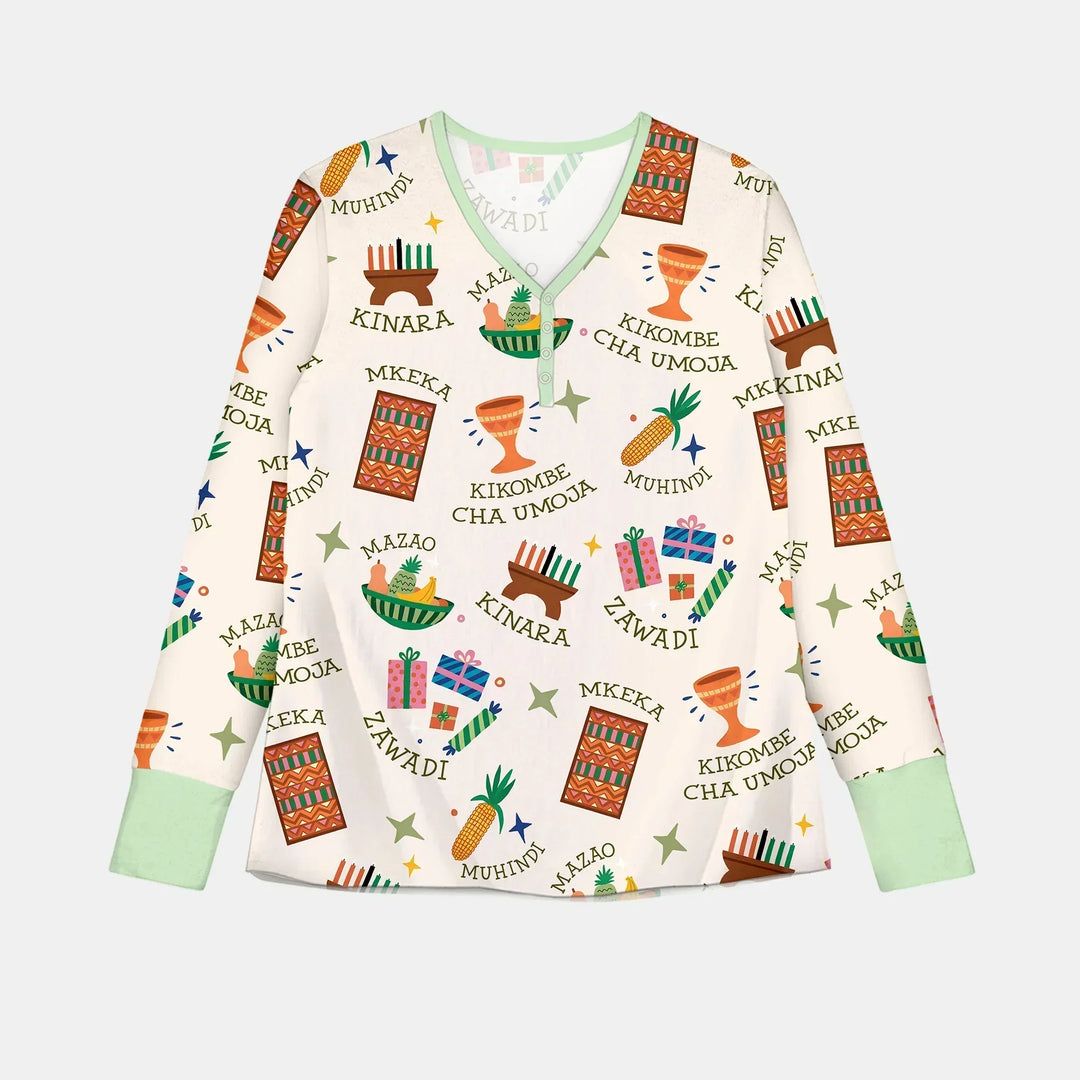 Kwanzaa Spirit Bamboo Women Pajama Set