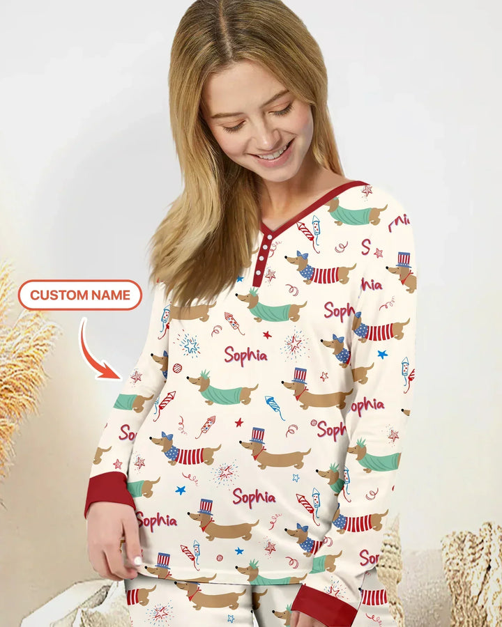 250 Years Of Freedom Bamboo Women Pajama Set