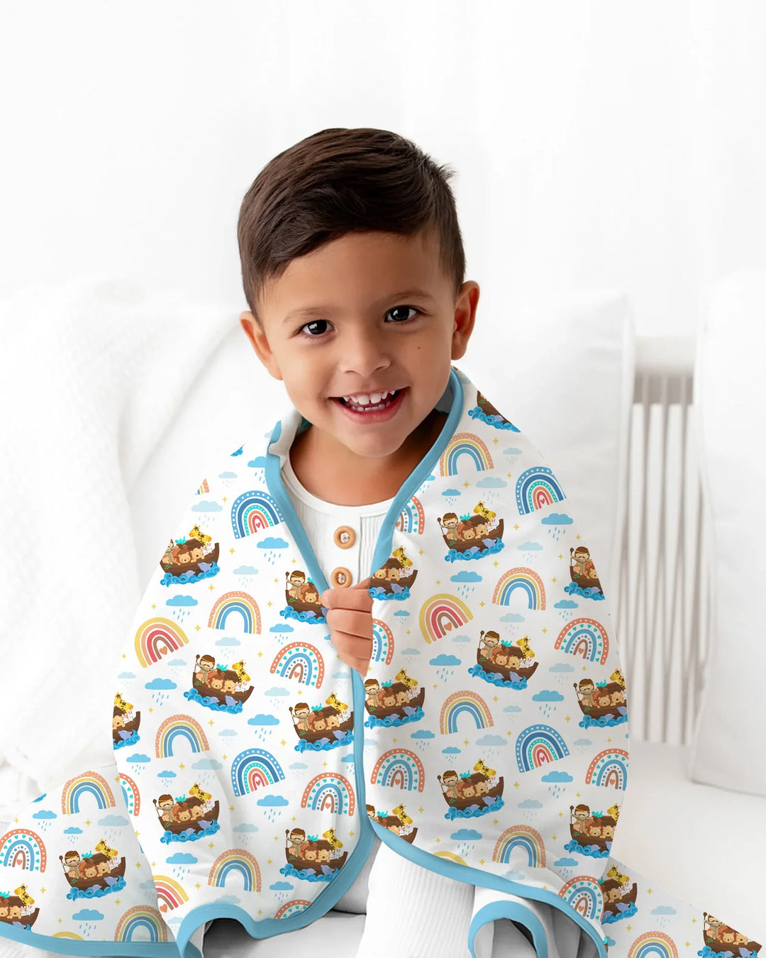 Noah’s Ark & God’s Rainbow Promise Blanket