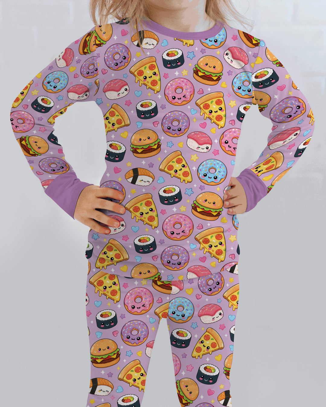 Template Bamboo Two Piece Long Sleeve Pyjamas Set