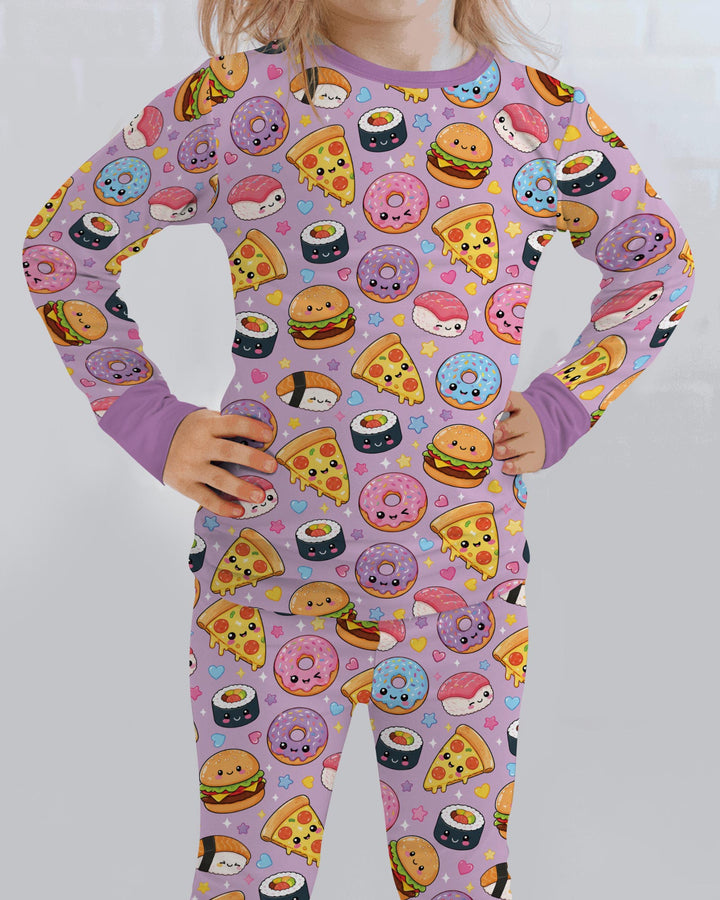 Template Bamboo Two Piece Long Sleeve Pyjamas Set
