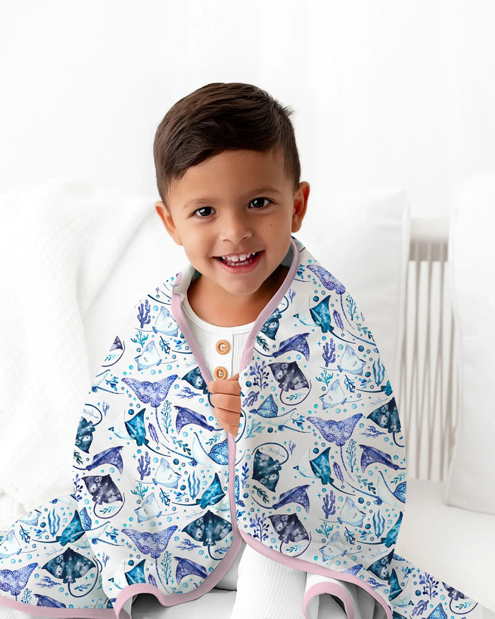 Ocean Dreams Drift Bamboo Blanket