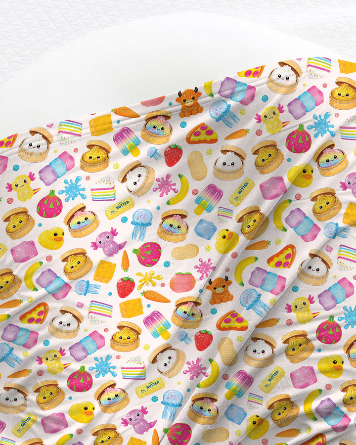 In My Squishies Era swaddle blanket