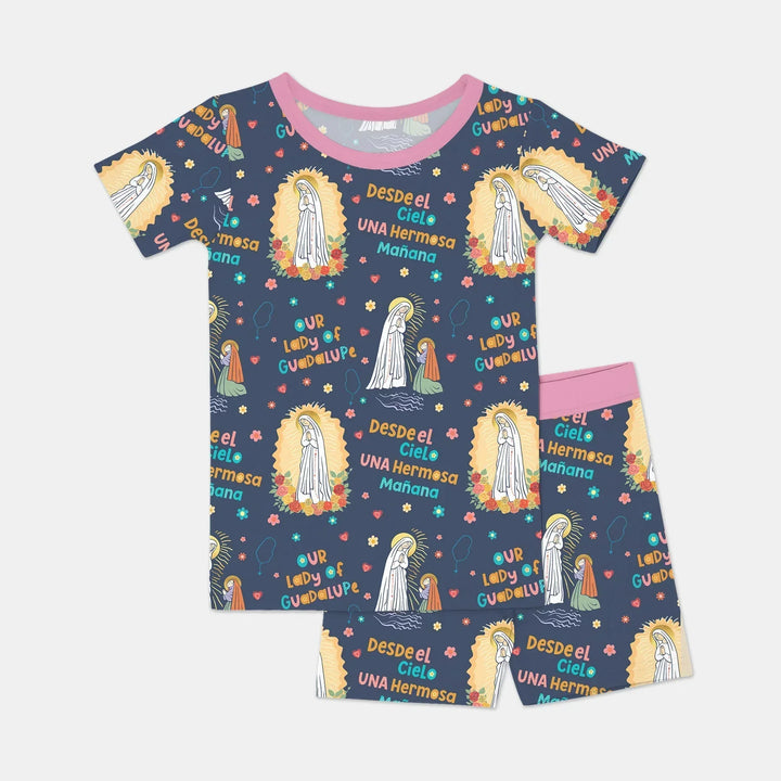 Maria Our Lady Of Guadalupe Bamboo Two Piece Short Sleeve Shorts Pajama Set