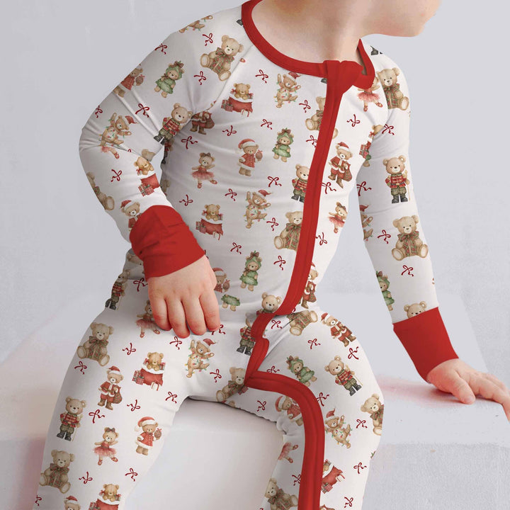 Christmas Teddy Bears Bamboo Convertible Zippy