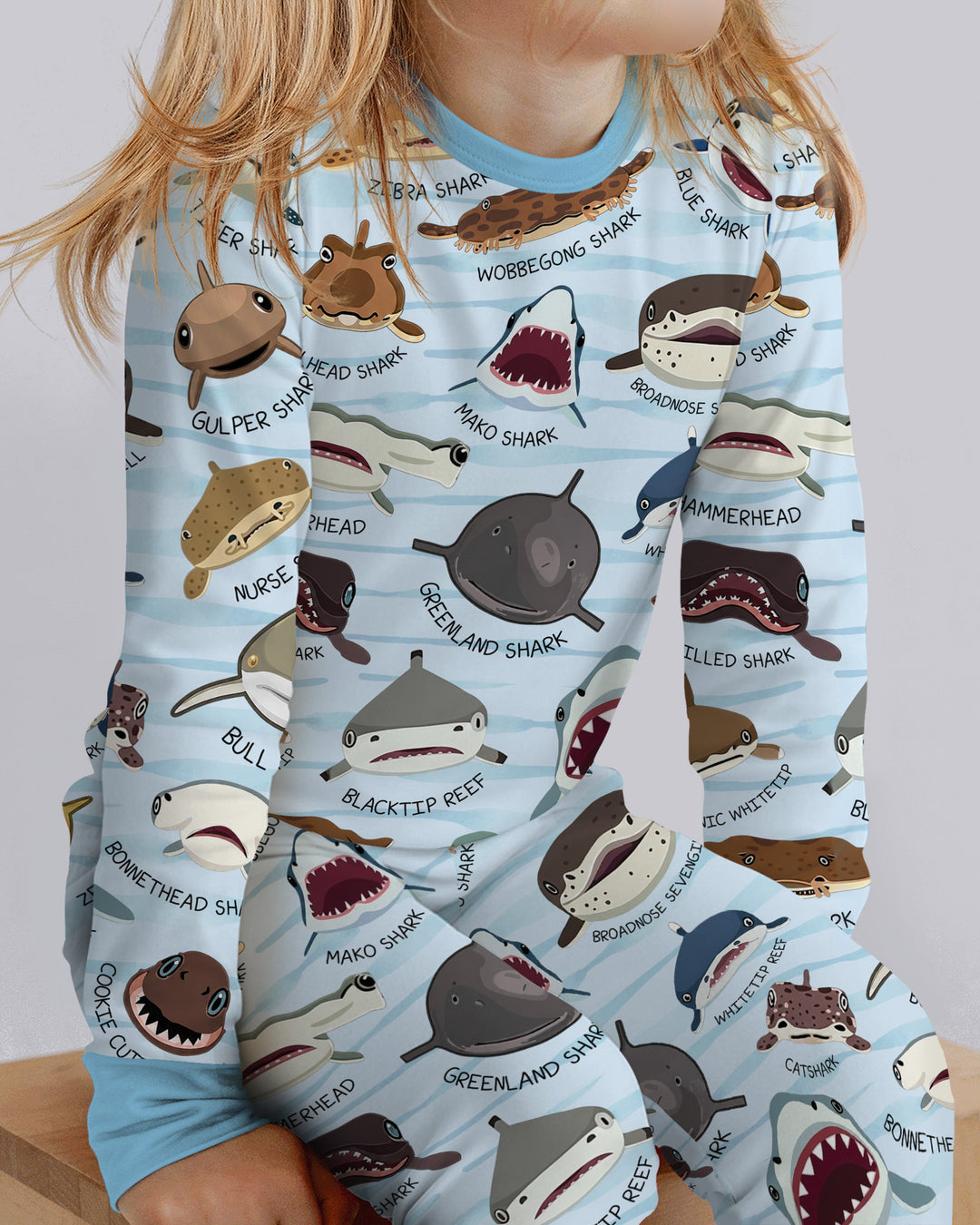 Template Bamboo Two Piece Long Sleeve Pyjamas Set