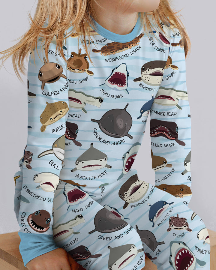 Template Bamboo Two Piece Long Sleeve Pyjamas Set