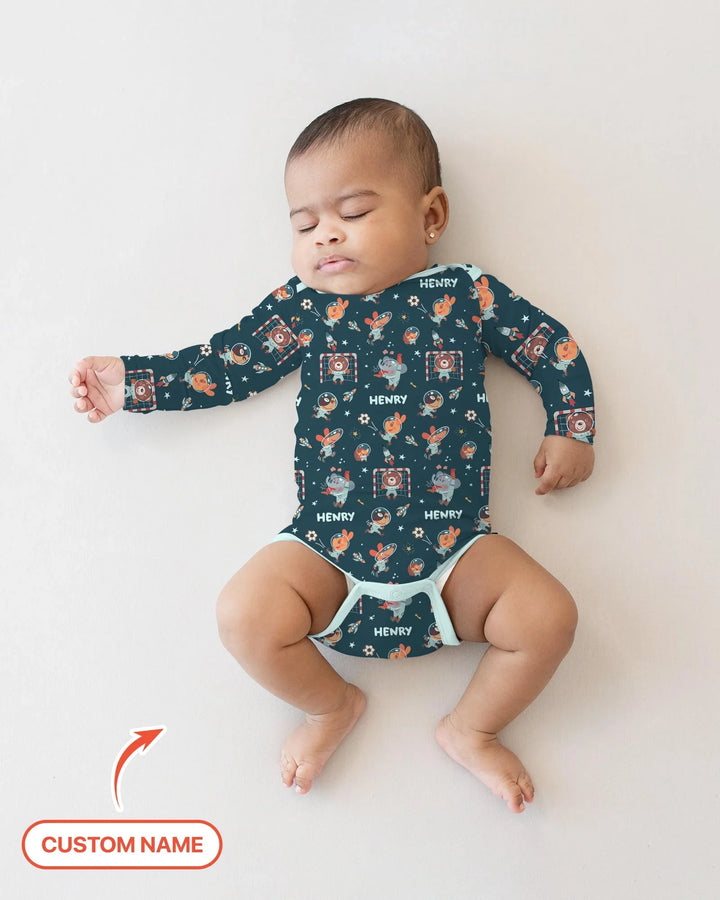 Space Soccer Bamboo Bodysuit