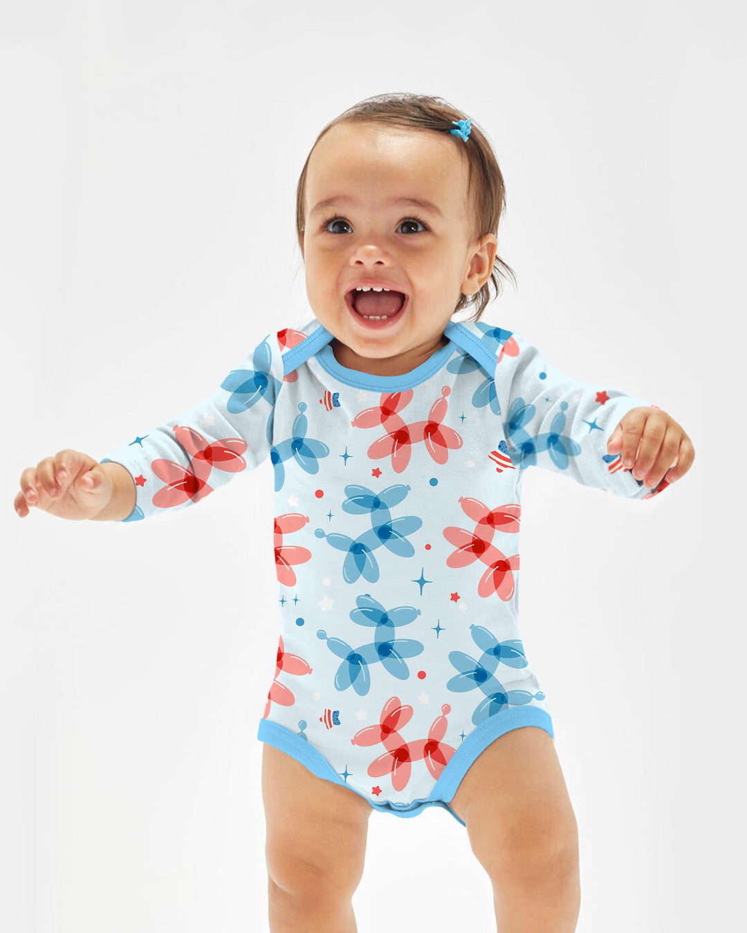 American Balloon Dog Party Bamboo Bodysuit