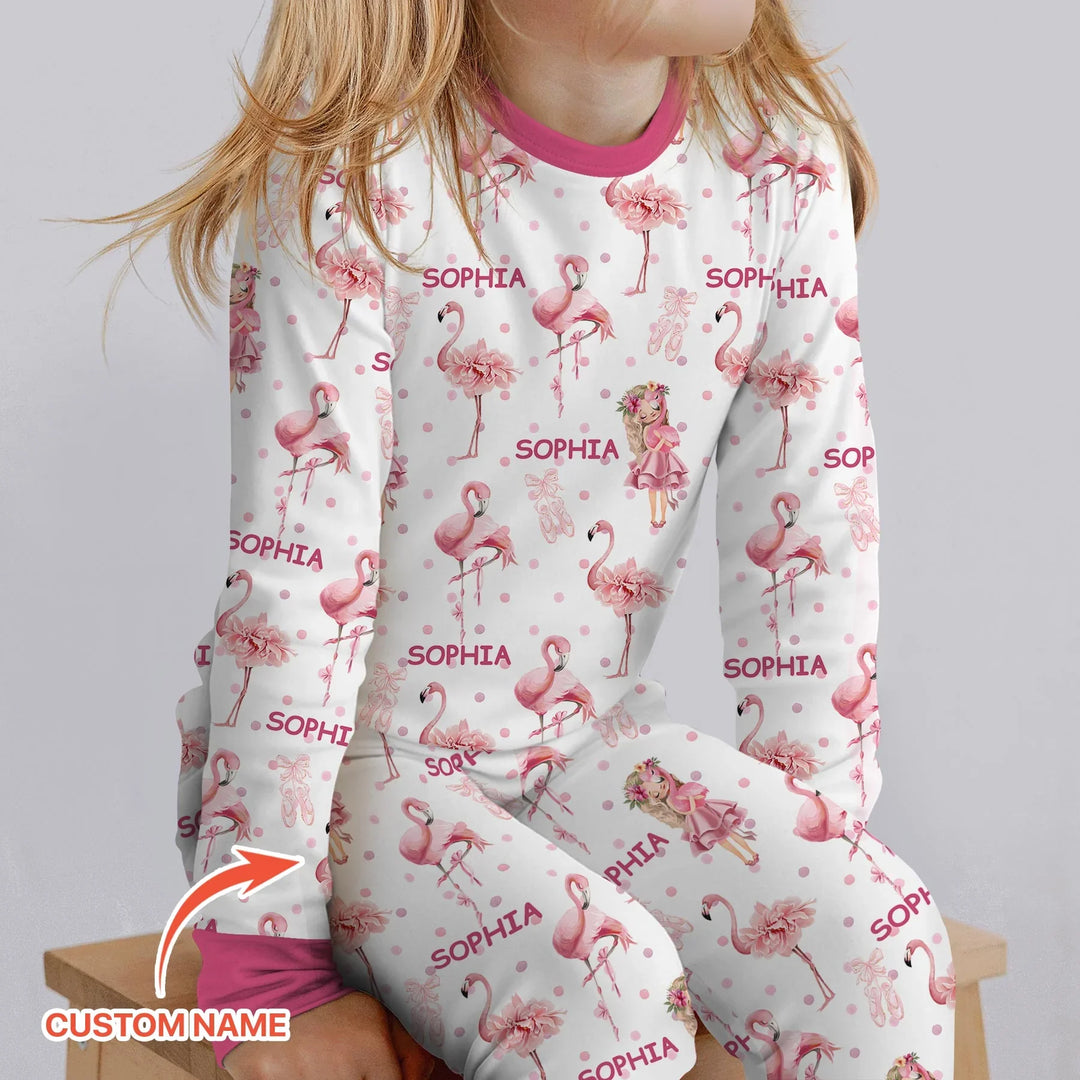 Little Ballerina Dreams Bamboo Two Piece Long Sleeve Pajama Set