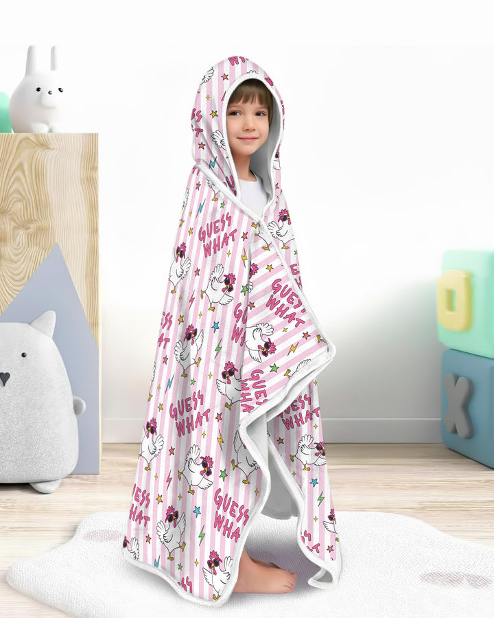 Guess What Chicken Butt! Bamboo Wearable Hooded Blanket