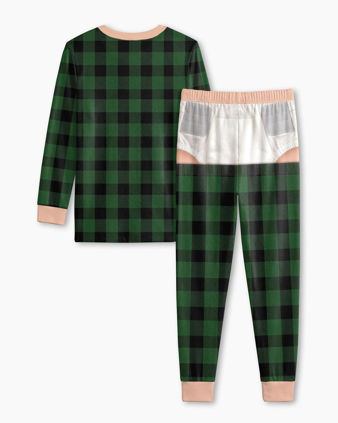Kid Funny Christmas Bamboo Two Piece Long Sleeve Pajama Set