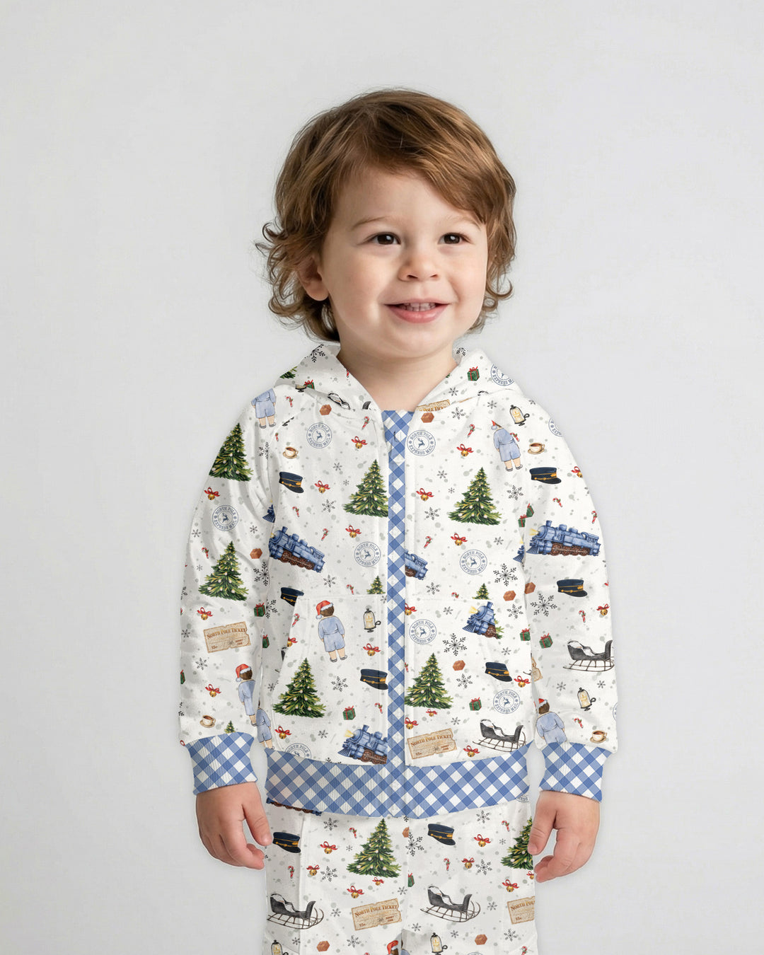 North Pole Adventure Bamboo Zip Hoodie