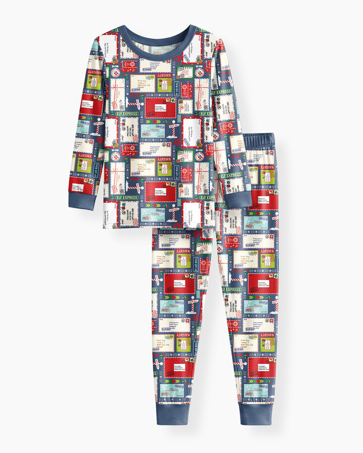 Dear Santa Bamboo Two Piece Long Sleeve Pajama Set